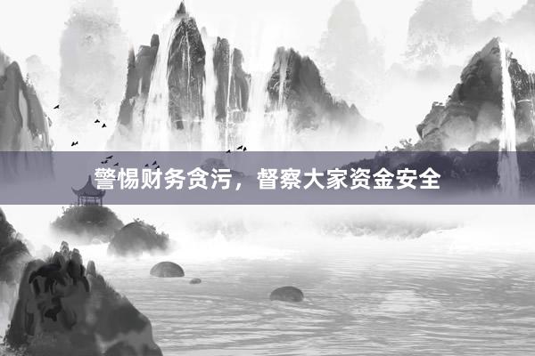 警惕财务贪污，督察大家资金安全